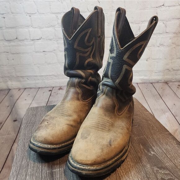 Men's Rock cowboy western boots, size  10 - Picture 1 of 6